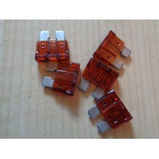 Automotive blade fuse 7.5amp Brown 5 x Fuses Caravan Motorhome scFBFB006